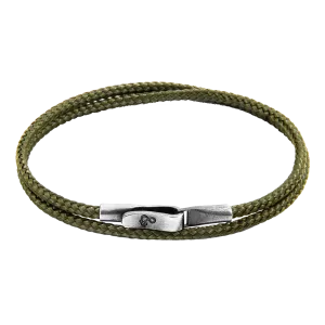 Liverpool Silver and Rope Bracelet