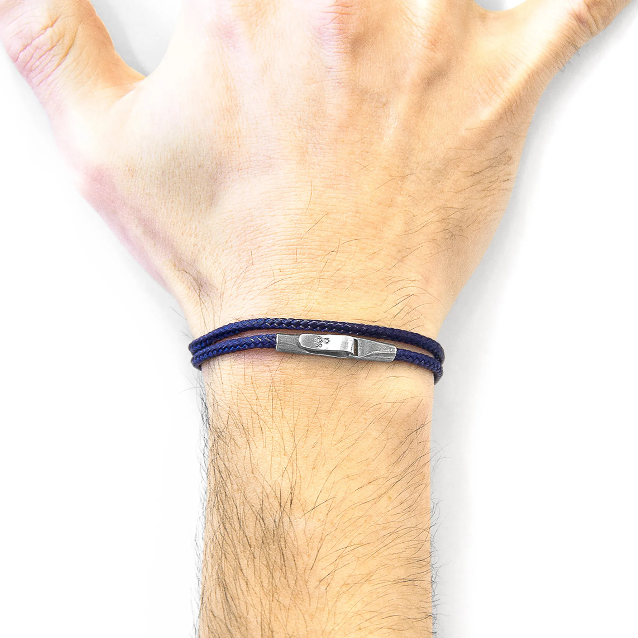 Liverpool Silver and Rope Bracelet