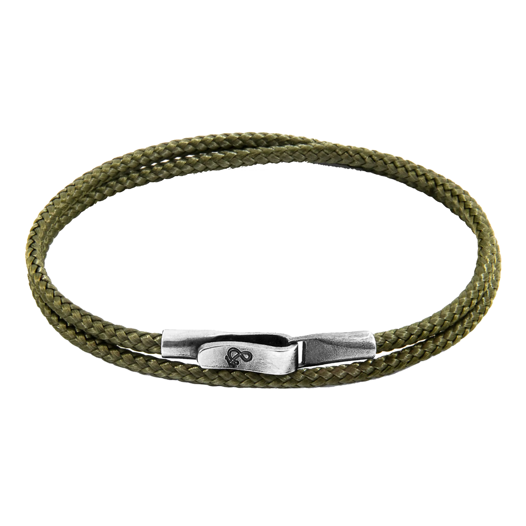 Liverpool Silver and Rope Bracelet