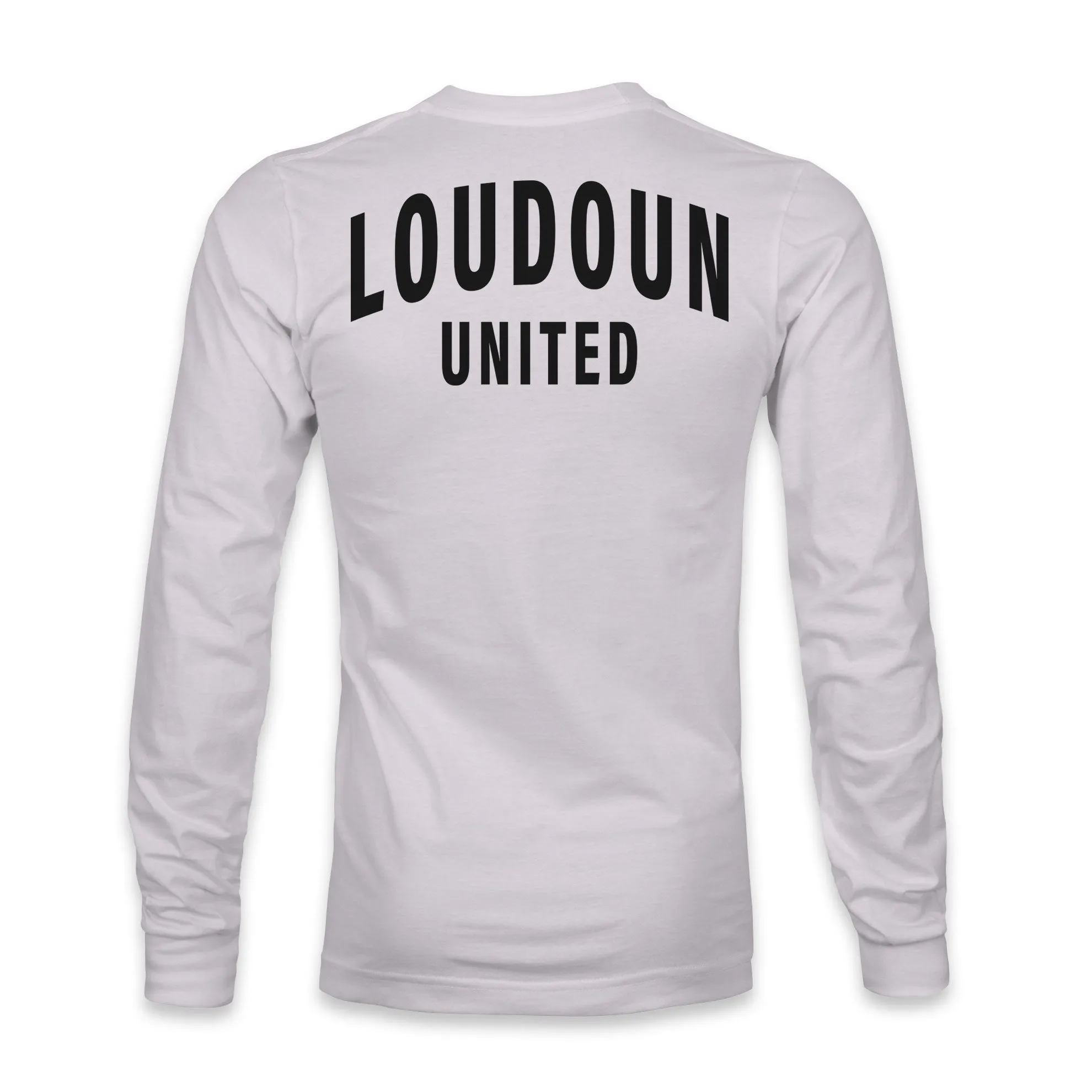 Loudoun United FC Team Arch Cotton Long Sleeve T-Shirt - Silver