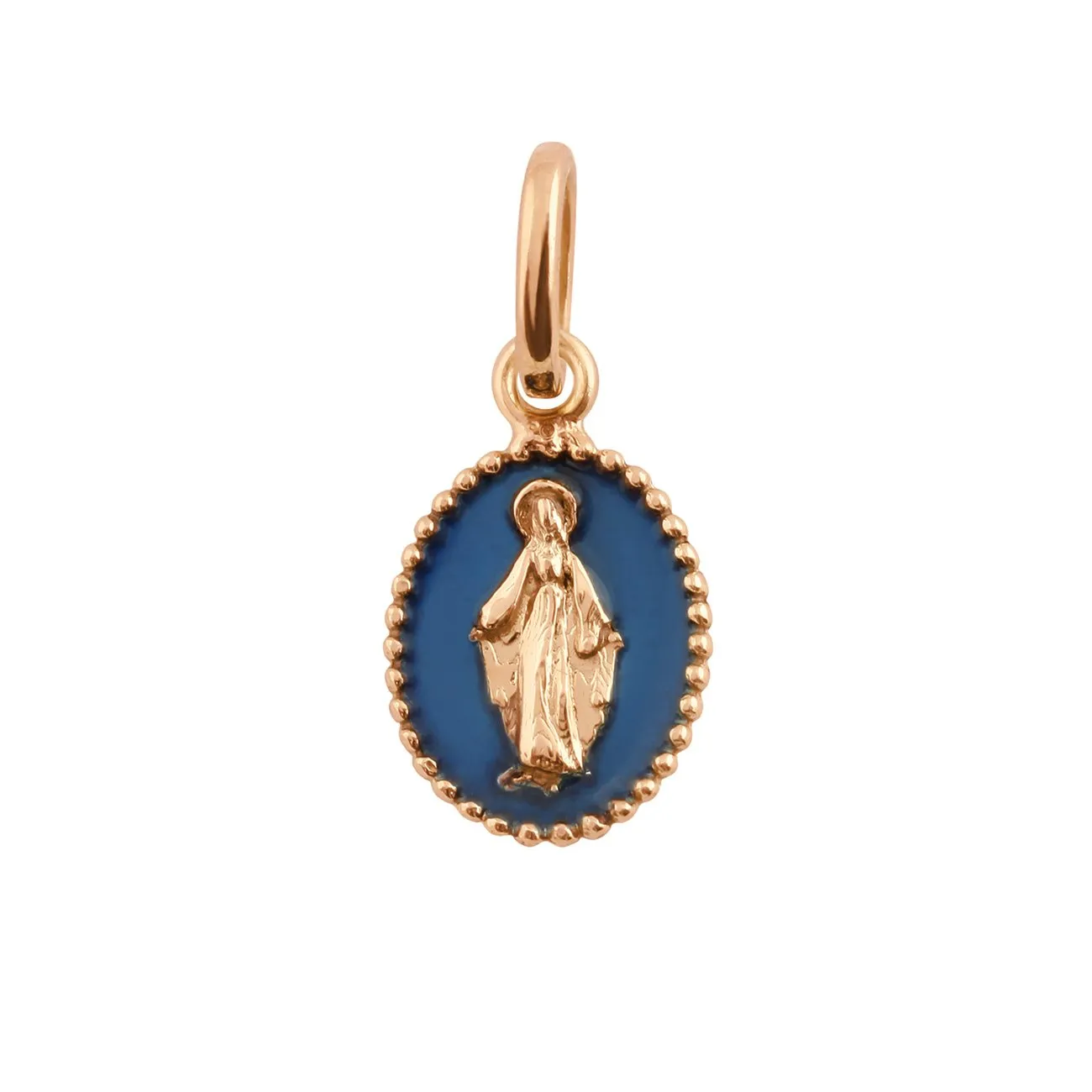 Madone Lapis Resin pendant, Rose gold