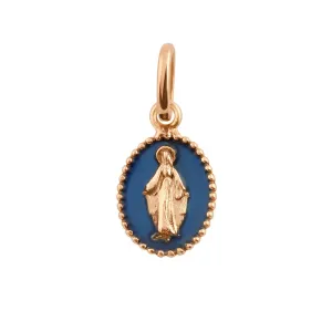 Madone Lapis Resin pendant, Rose gold