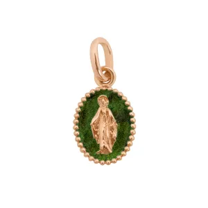 Madone Scarab Resin Pendant, Rose Gold