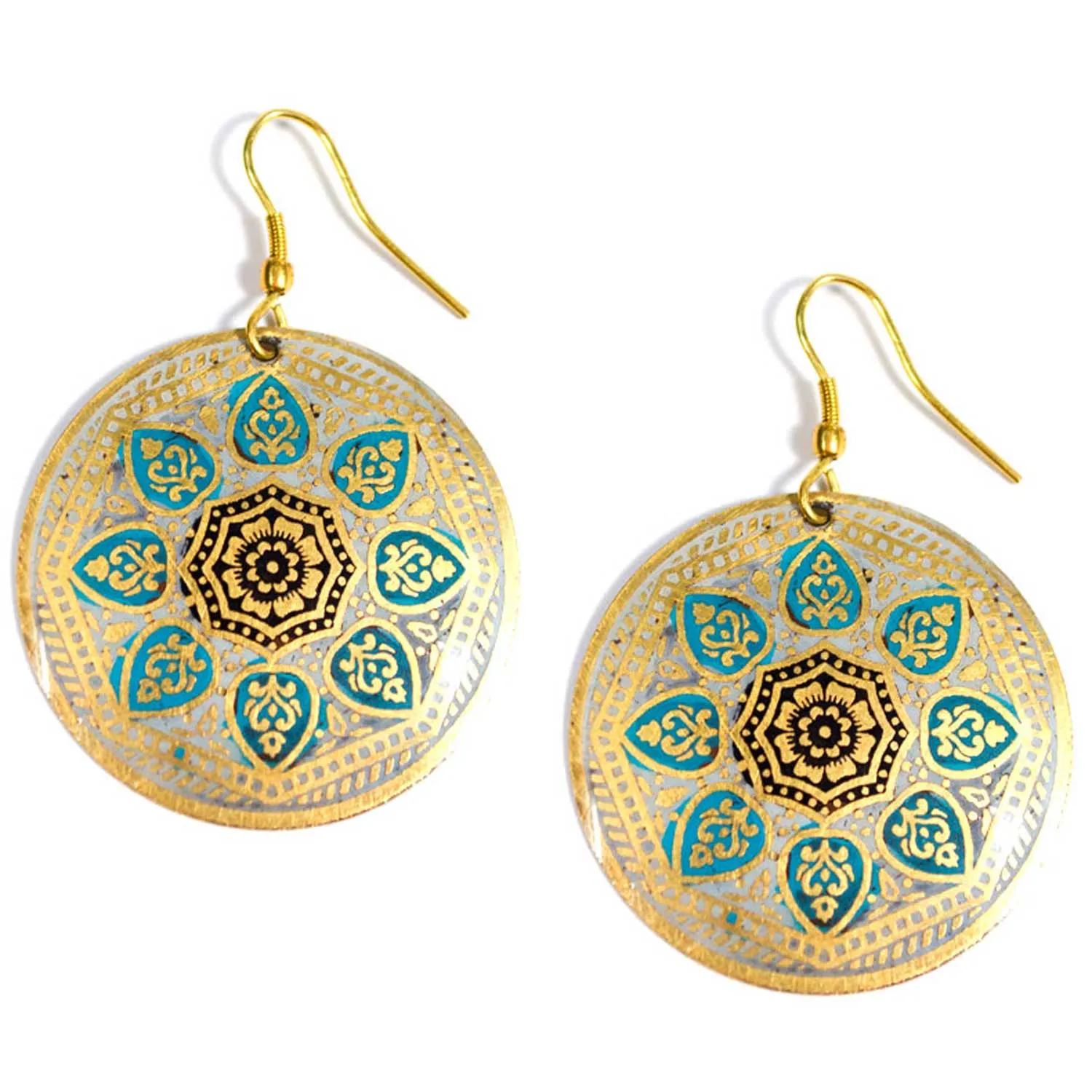Matsya Disc Earrings