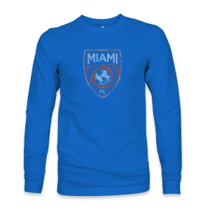 Miami FC Color Badge Cotton Long Sleeve T-Shirt - Royal