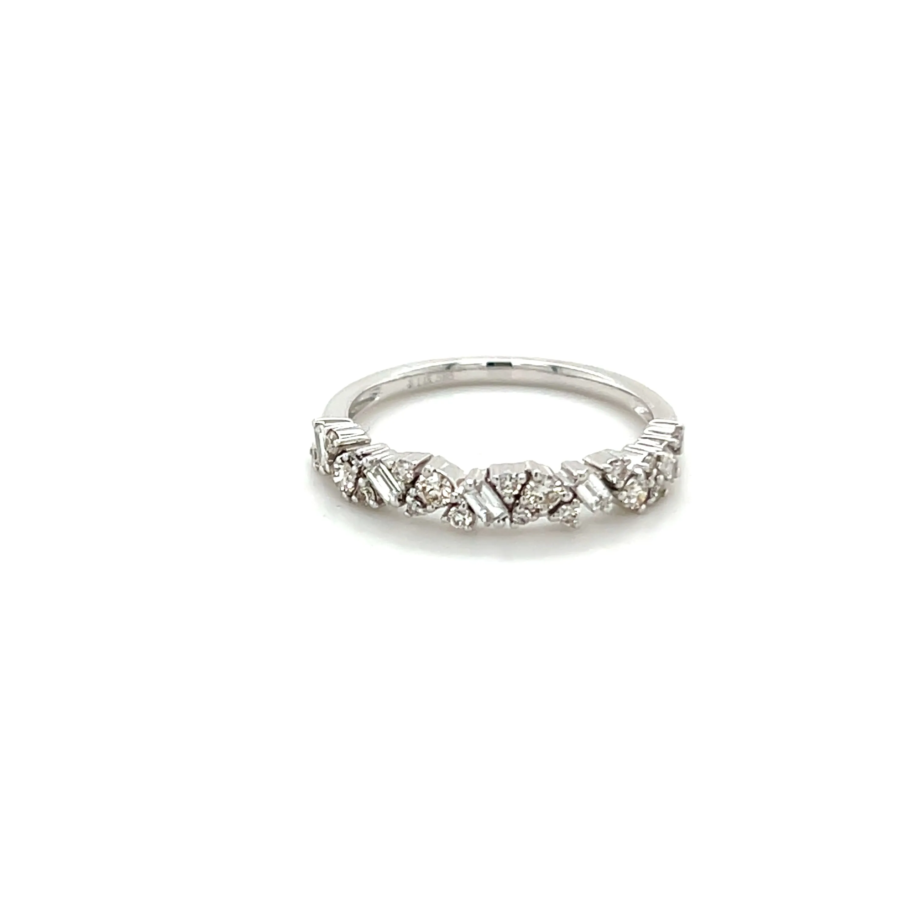 Multi Shape Baguette Round Diamond Ring