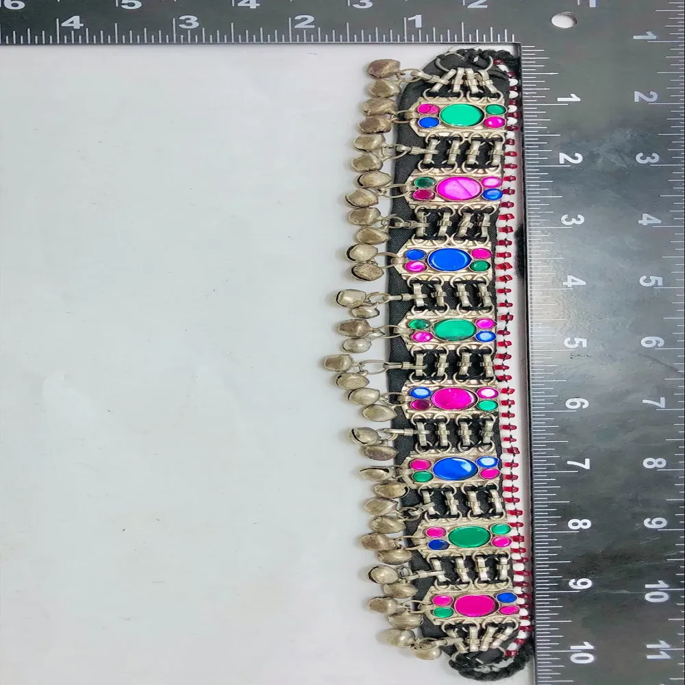 Multicolor Glass Stones and Beads Choker Necklace