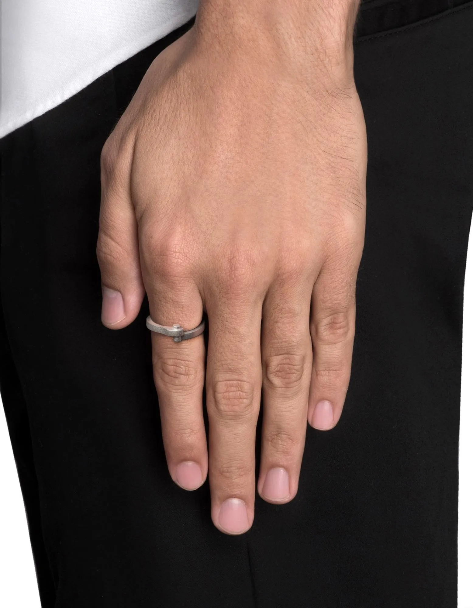 Nyx Ring, Matte Sterling Silver