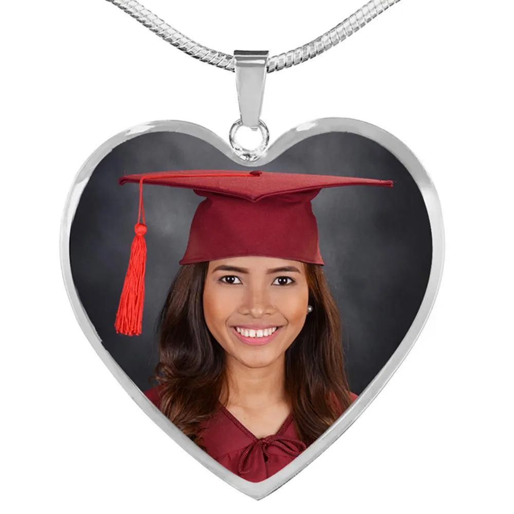 Personalized Heart  Photo Necklace