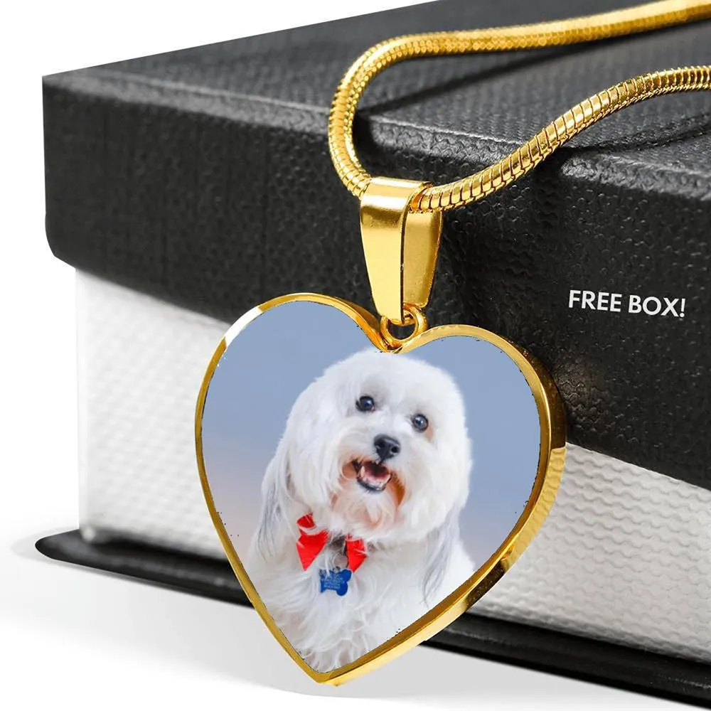 Personalized Heart  Photo Necklace