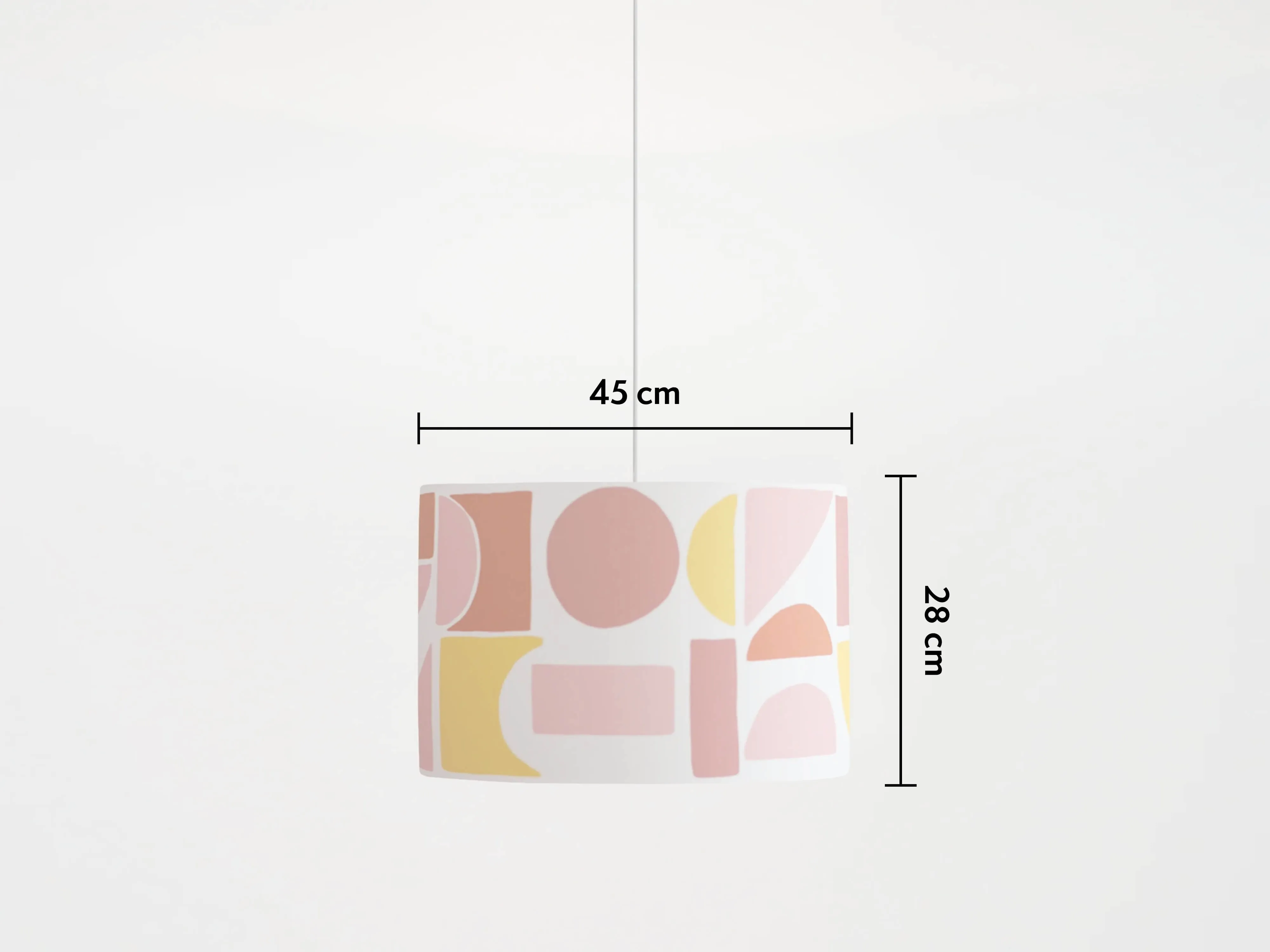 Pink large tiles printed shade