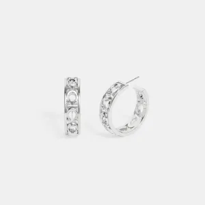 Signature Metal Hoop Earrings