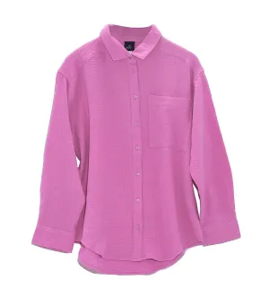 Supersoft Gauze Boyfriend Shirt Cyclamen