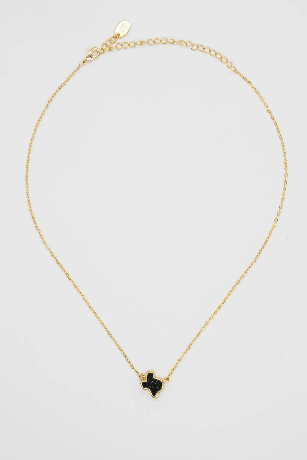 Texas Druzy Necklace in Black