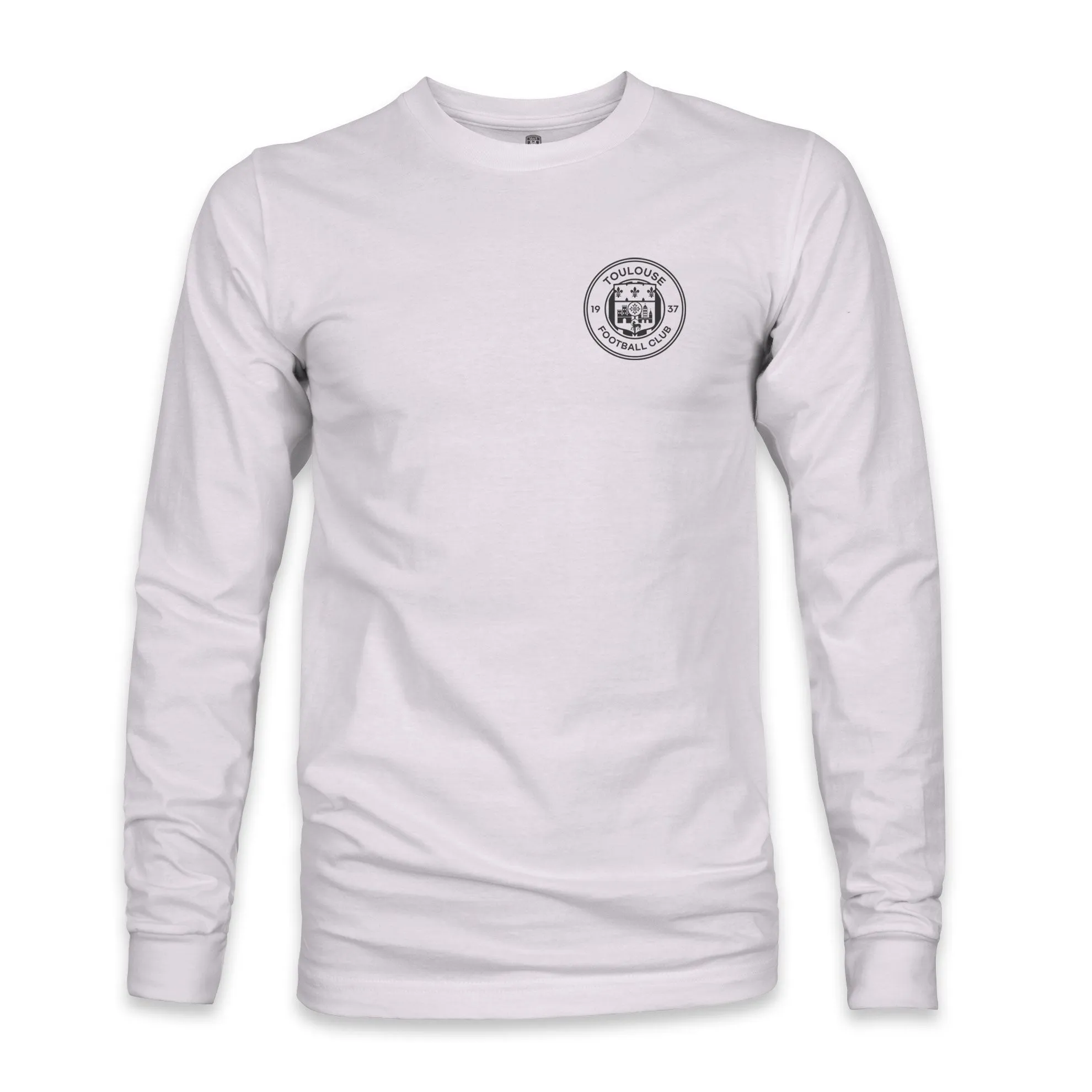 Toulouse FC Team Arch Cotton Long Sleeve T-Shirt - Silver
