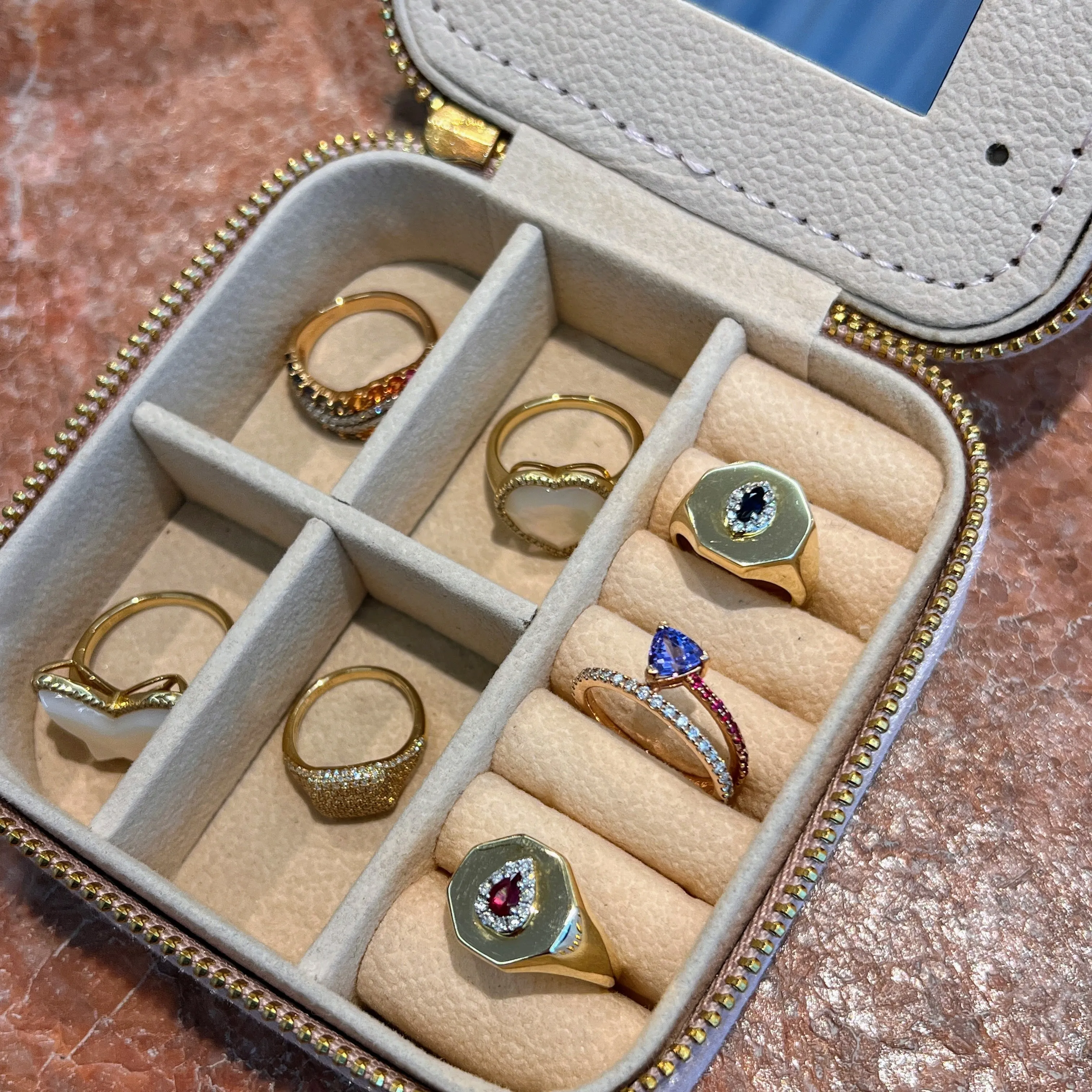 Trillion Tanzanite Wrap Around Ring