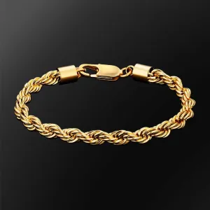 Twisted Rope Bracelet Hip Hop -سوار حبل ملتوي