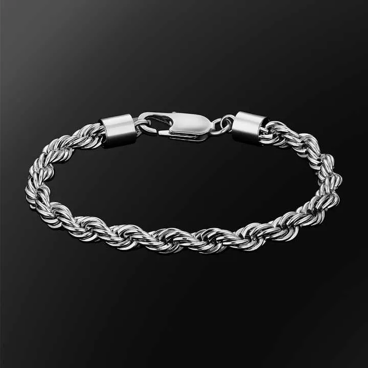 Twisted Rope Bracelet Hip Hop -سوار حبل ملتوي