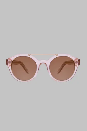 Undercover 2: Aviator-Style Rose-Gold Tone and Pearlized Pink Acetate Sunglasses