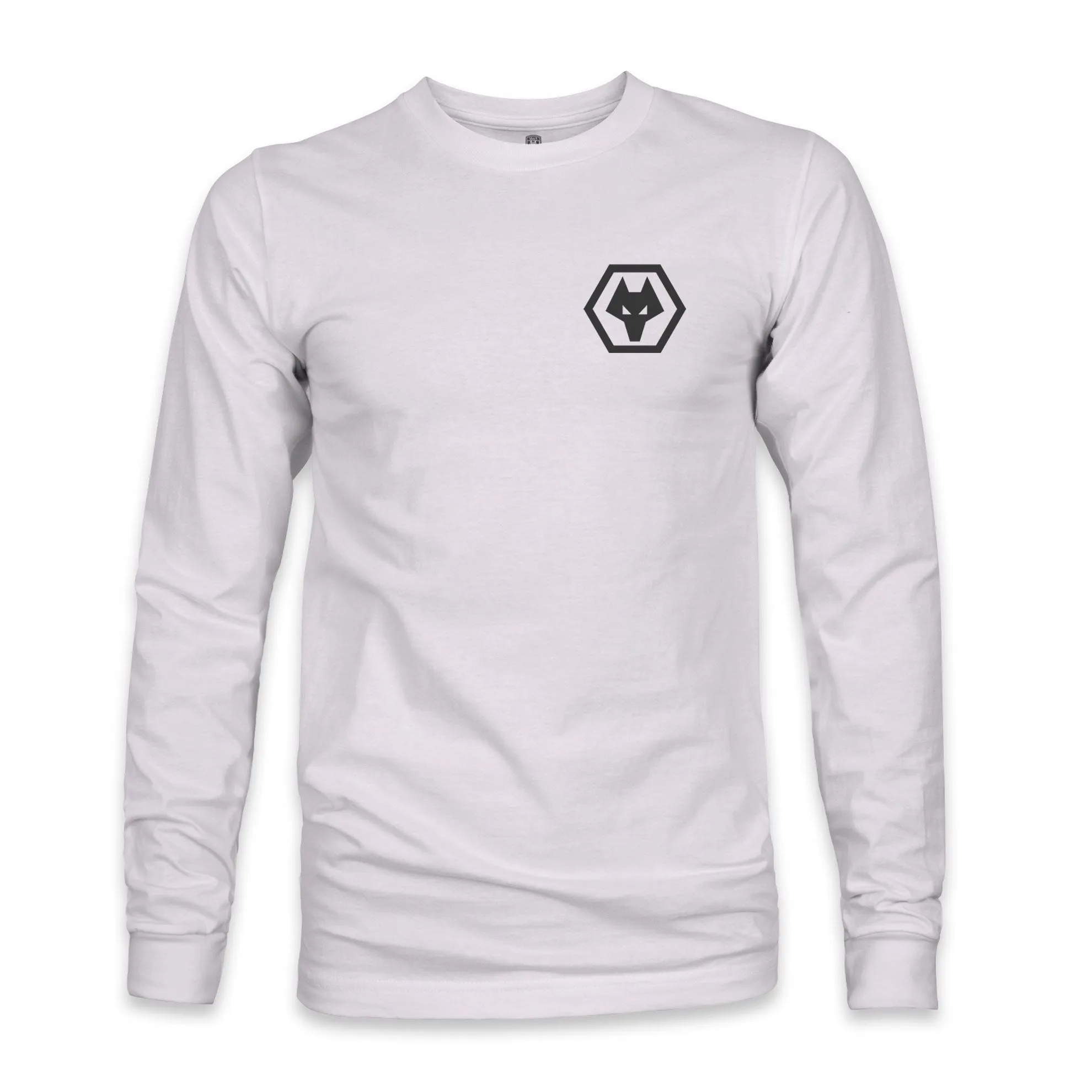 Wolverhampton Wanderers Team Arch Cotton Long Sleeve T-Shirt - Silver