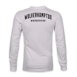 Wolverhampton Wanderers Team Arch Cotton Long Sleeve T-Shirt - Silver